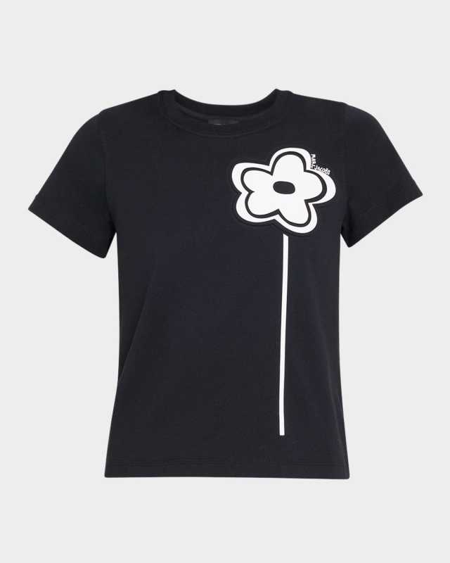 Daisy Print Slim T-Shirt